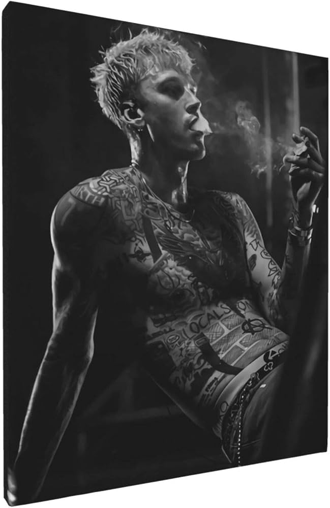 Amazon.com: AFOK Wall Art Decor Machine-Gun-Kelly MGK Poster